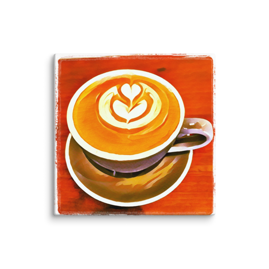 Painted Latte Canvas No. 1